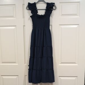 Hill House Women's Nap Dress Navy Crepe